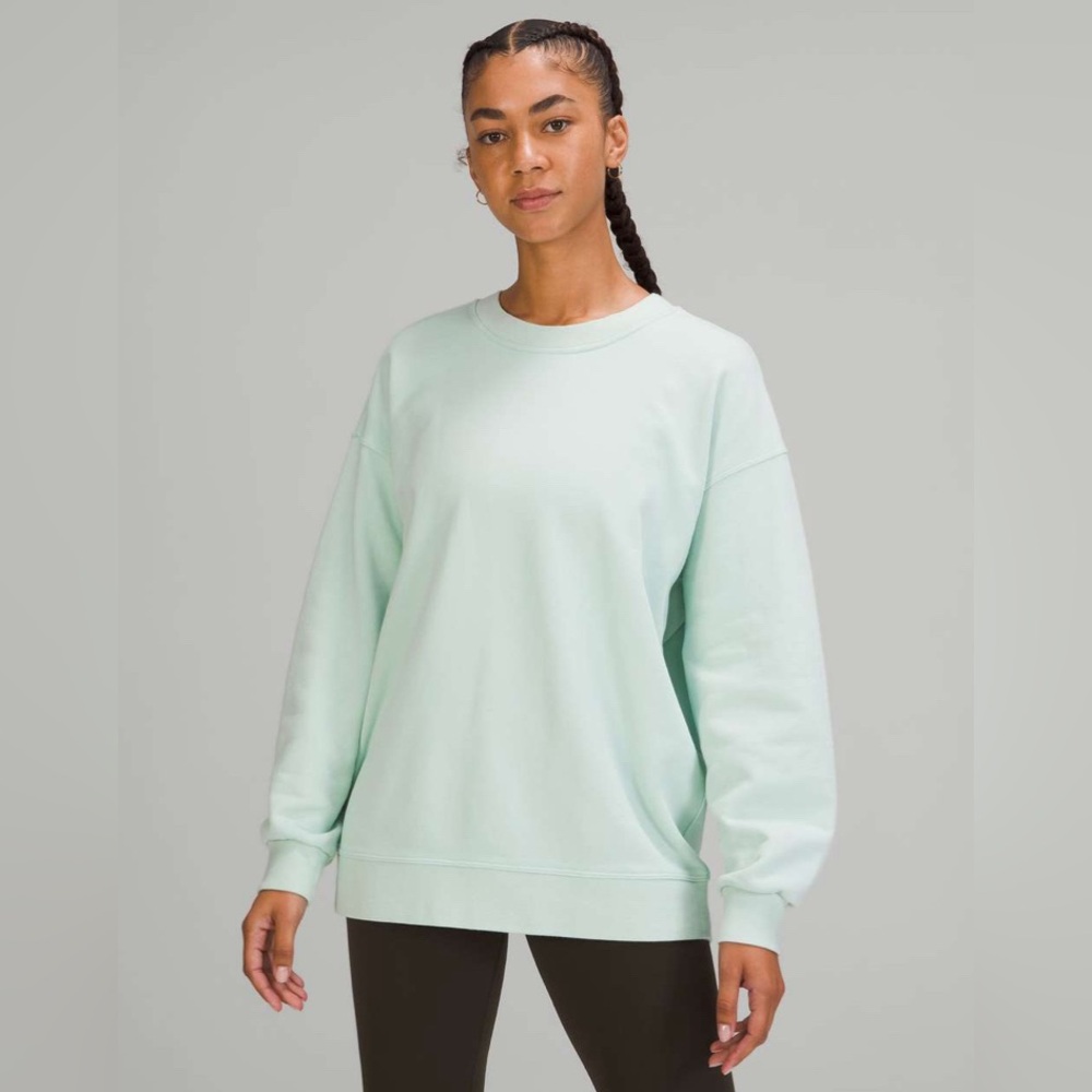 Lululemon Perfectly Oversized Crew Sweatshirt Delicate Mint NWT 10